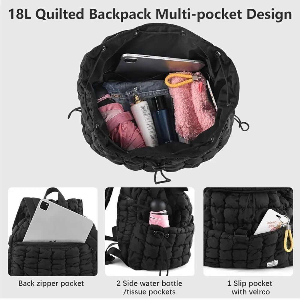 Quilted puffer backpack - Picture 4 of 8